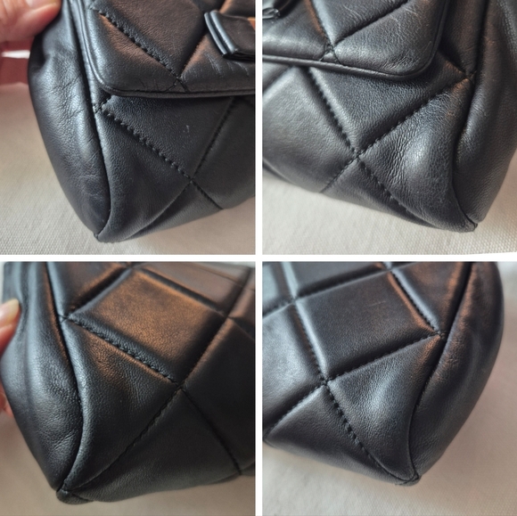 Salvatore Ferragamo Black Quilted Leather Mini Miss Vara Bag - Picture 10 of 16